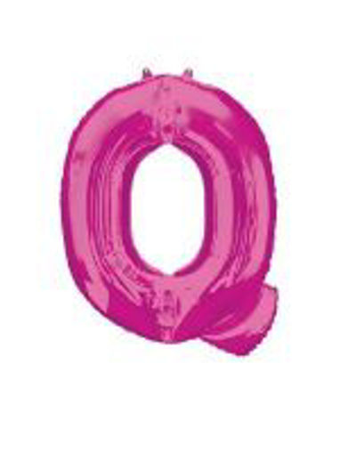Picture of PINK LETTER Q FOIL BALLOON